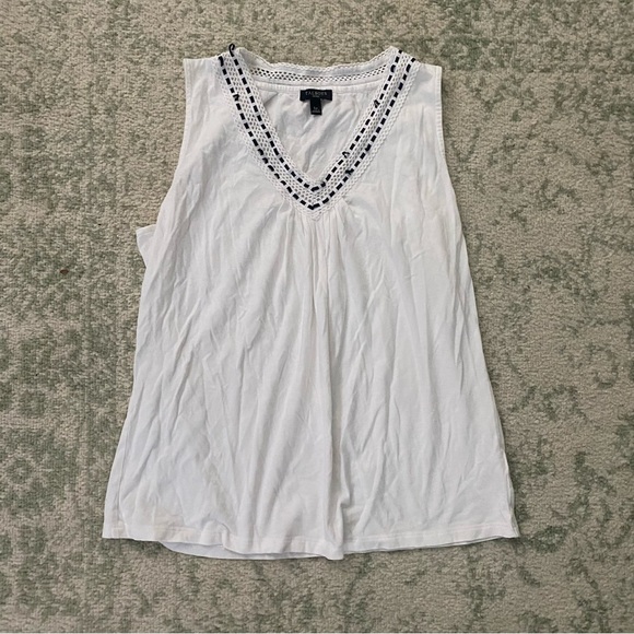 Talbots white tank top blouse - Picture 1 of 7